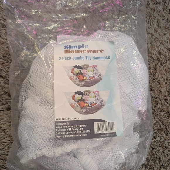 Other - Simple Houseware Jumbo Toy Hammock 2 Pack
